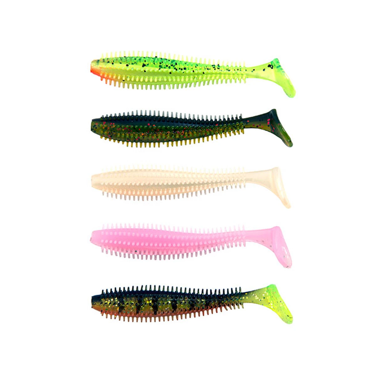 Fox Rage Spikey Shad UV Mixed Colour Pack 6 CM