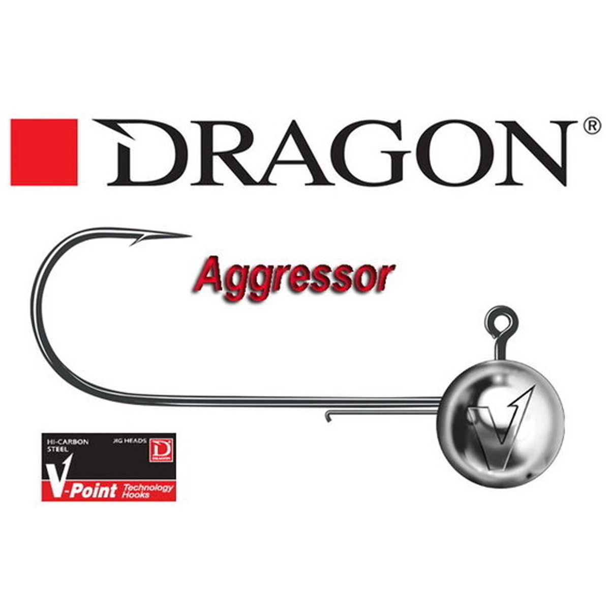 Dragon V Point Aggressor Loodkoppen Haakmaat 3/0 - Afbeelding 2