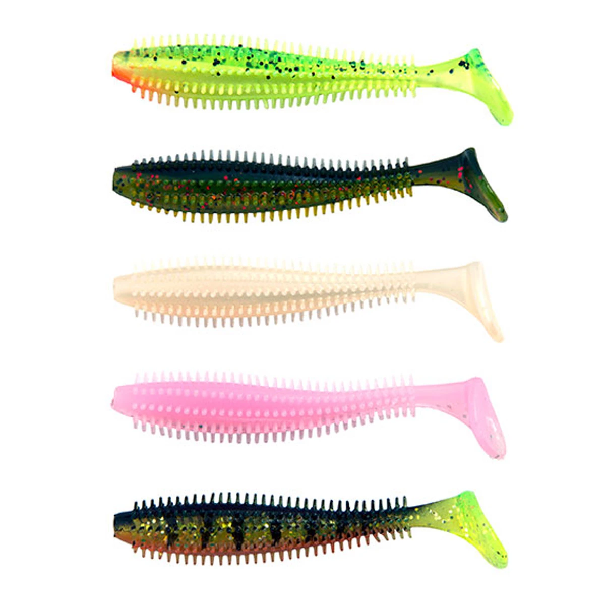 Fox Rage Spikey Shad UV Mixed Colour Pack 9 CM