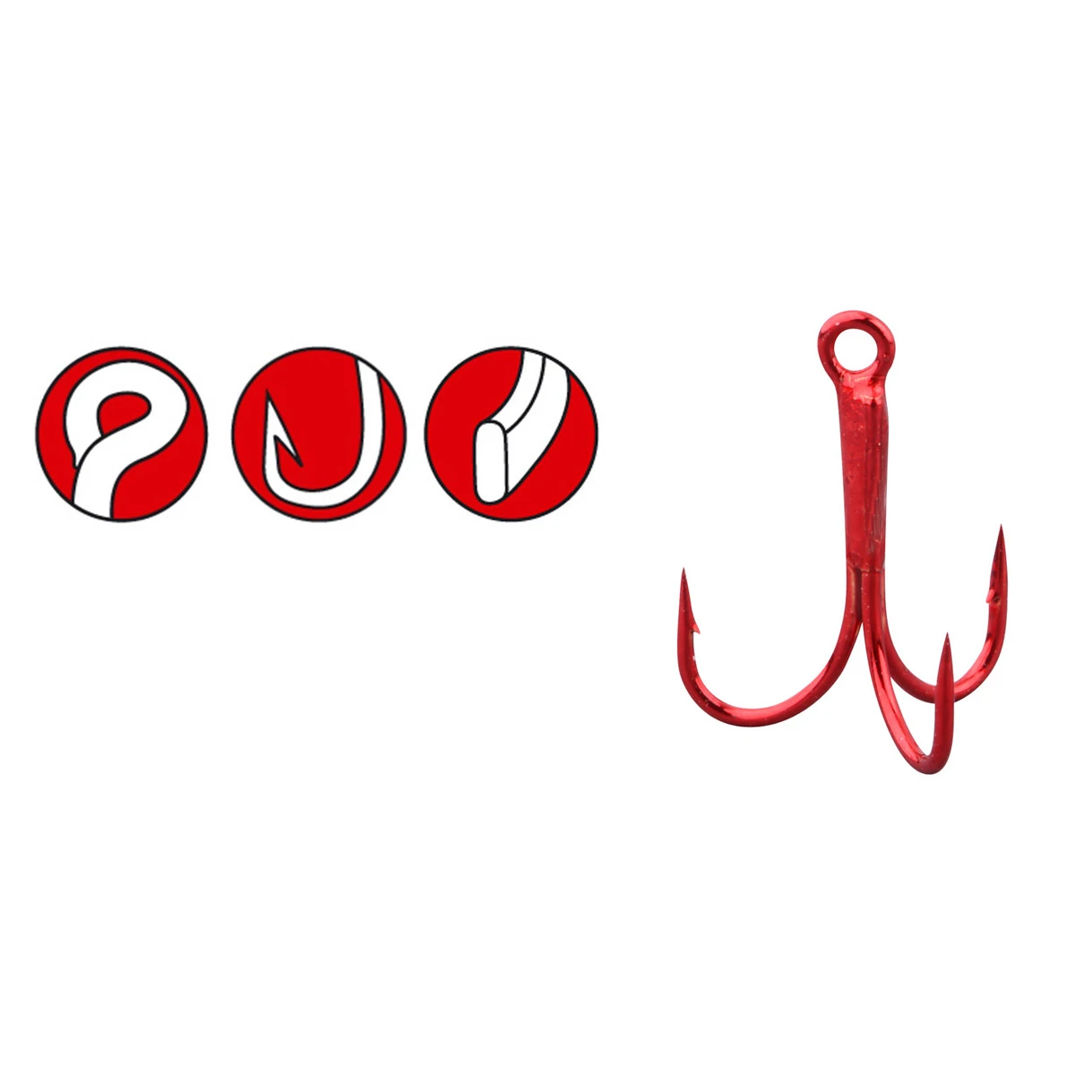 Gamakatsu Micro Treble Red - Afbeelding 2