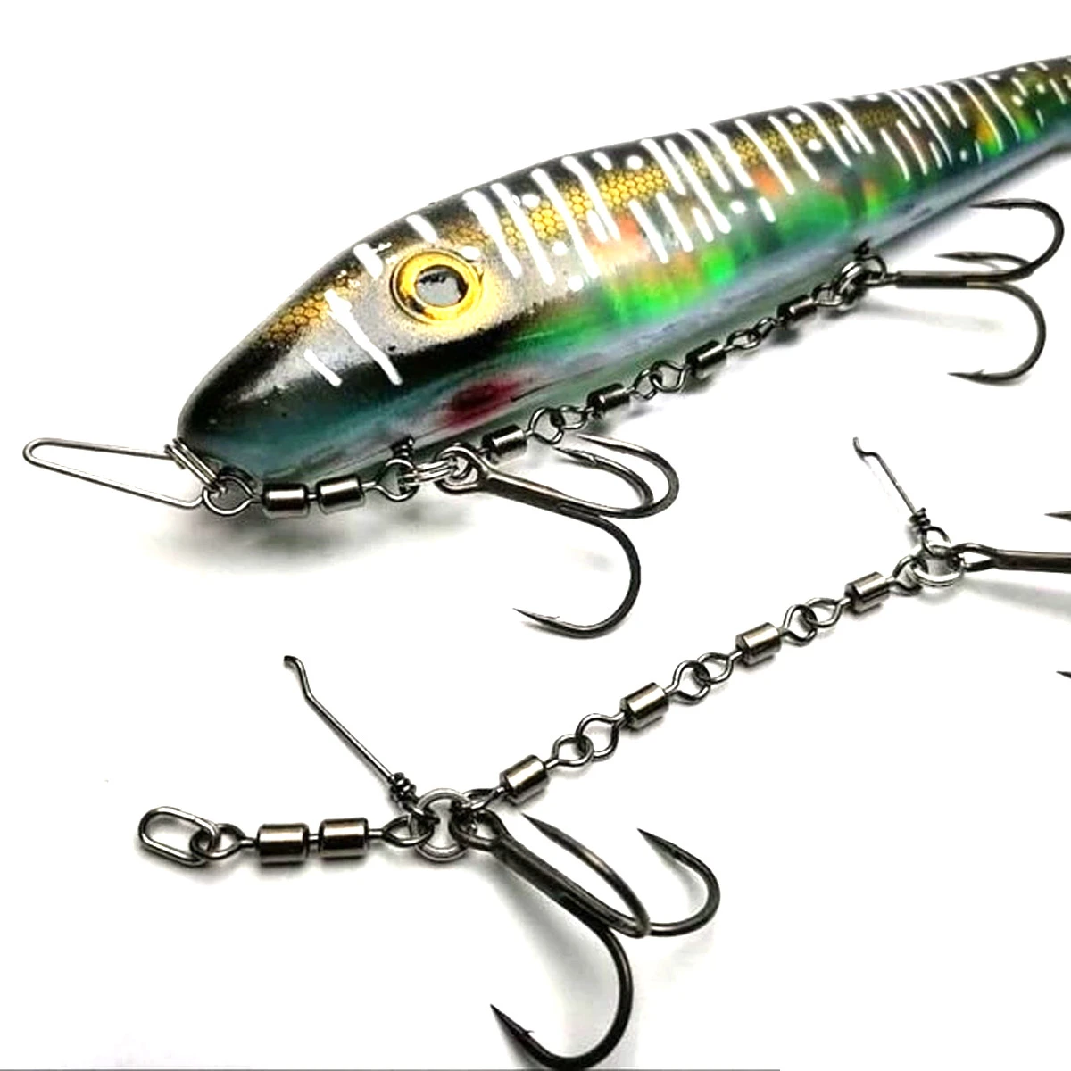 Pikecraft The Stinger Double Swivel Rig 2/0 - Afbeelding 2