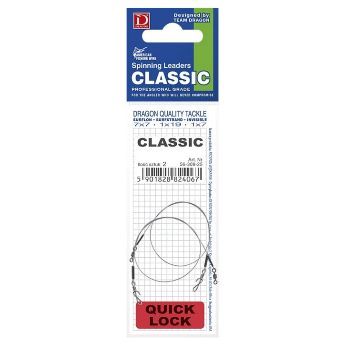 Dragon Surflon 7x7 Classic Leader Met Quicklock 12 KG - Afbeelding 2