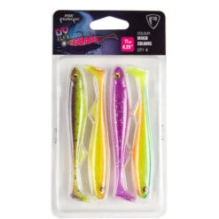 Fox Rage Slick Shad UV Mixed Colour Pack